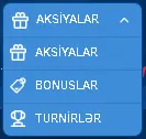 MostBet bonus bölmələri