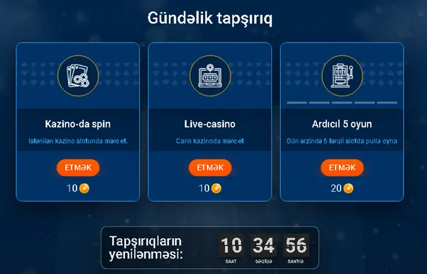 Gündəlik tapşırıqlar MostBet